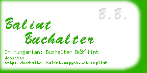 balint buchalter business card